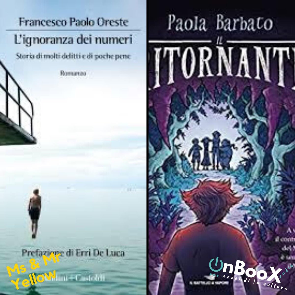 Oggi su Onboox Radio alle 13.00 #msemryellow con @ochaurobora e #francescopaolooreste le recensioni dei loro romanzi.
#follipergialli @BaldiniCastoldi #ilbattelloavapore