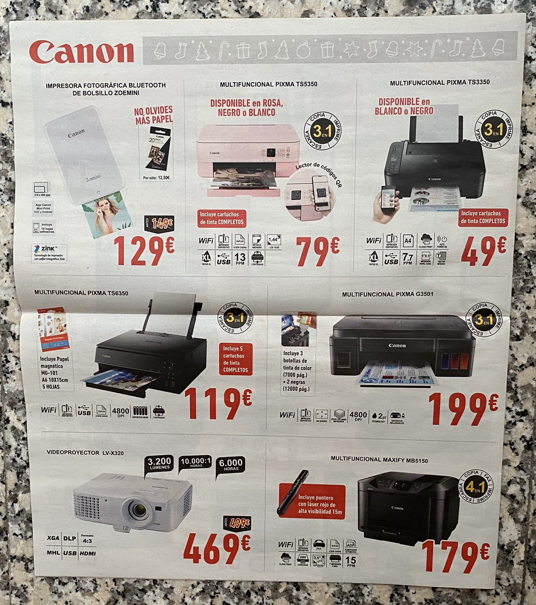 nLineaConTeruel's tweet image. DYNOS TERUEL: ofertas válidas hasta el día 6 de enero. #dynos #Informatica #televisiones #pequeñoelectrodomestico #moviles #impresoras #consumibles.