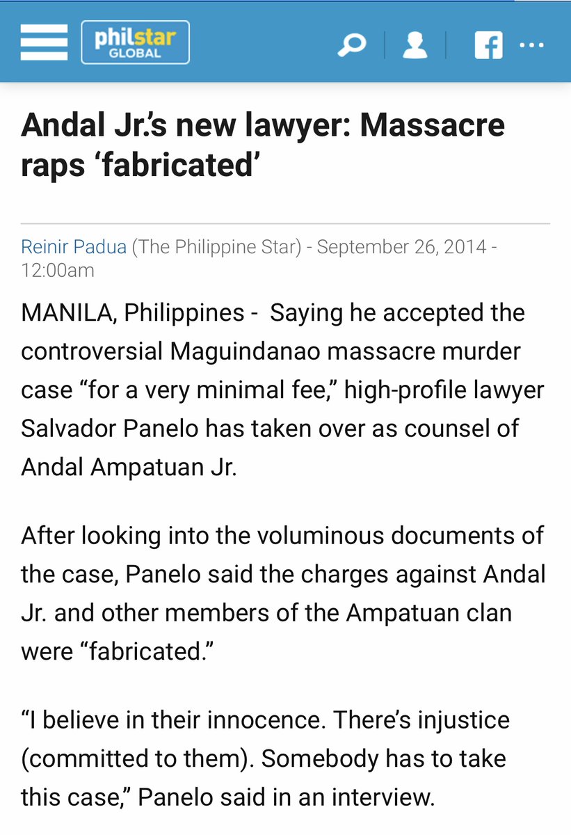 atomaraullo's tweet photo. Presidential spokesperson Salvador Panelo in 2014 vs 2019. #MaguindanaoMassacreVerdict https://t.co/FAXA8POswa