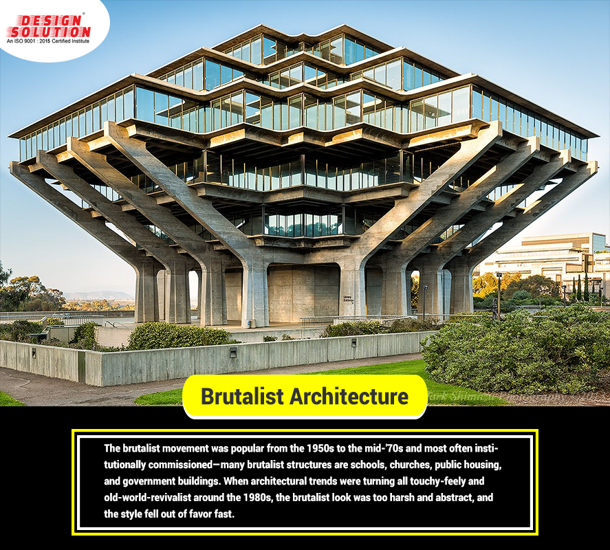 Designsolutiona's tweet photo. The brutalist movement was popular from the 1950s to the mid-'70s
Read More๐
Learn Mechanical and Civil / Architecture Cad Software.
๐ค For Free Demo Classes Call Us At : 9907201756
#JoinDesignSolution | #LearnAtDesignSolution |
#engineer | #engineerlife https://t.co/t2p62XMaq2