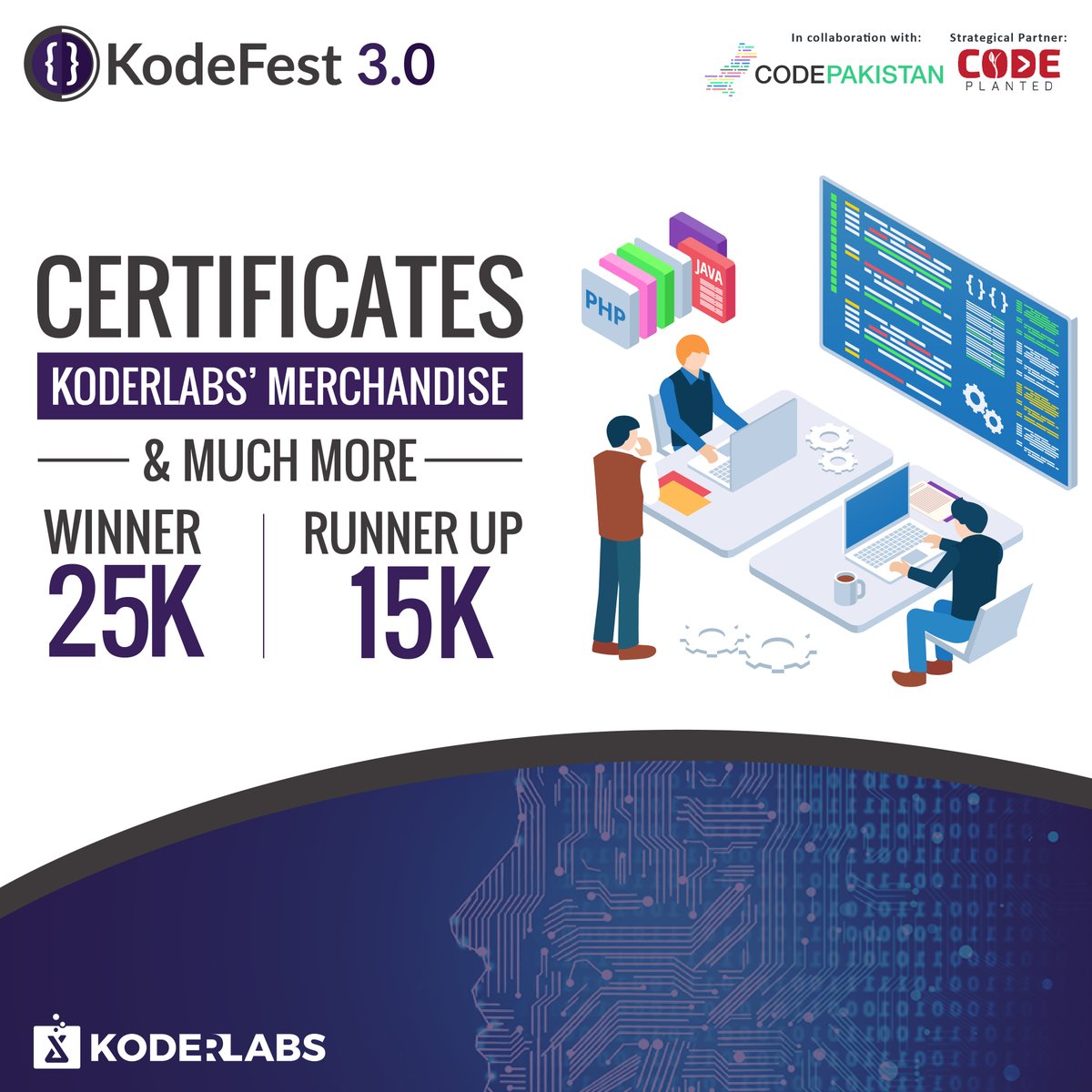 CodePakistanio's tweet image. Interested to participate? Well, today is the last day - Hurry Up! The shortlisted team will be informed after selection. ➤ forms.gle/zv7eLFNLi6i7ki… | #KoderFest3 #KoderLabs #CodePakistan