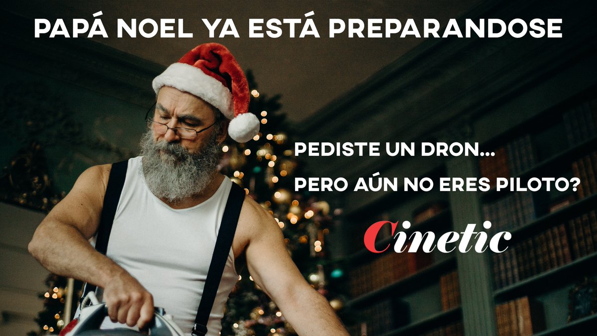 🎄Has pedido un dron para estas navidades y aun no eres piloto?
¡Ven a Cinetic Plus y formate! ✏️