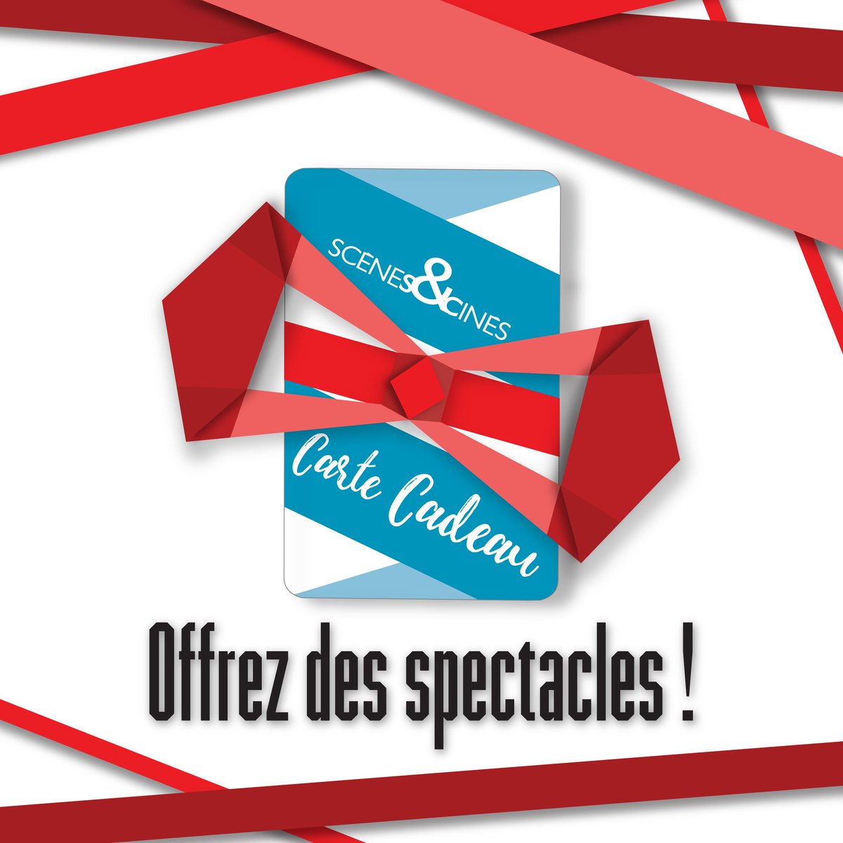 ScenesetCines's tweet photo. Pour Noël, offrez des spectacles avec notre #cartecadeau Scènes&Cinés. Valable 1 an sur tous les spectacles de la saison théâtrale, le festival Les Élancées 2020 mais aussi sur les concerts de @LUsineIstres🎅🎄🎁
Montant minimum 10€
#cartecadeau #théâtre #concert #scenesetcines https://t.co/fEPSL7000i
