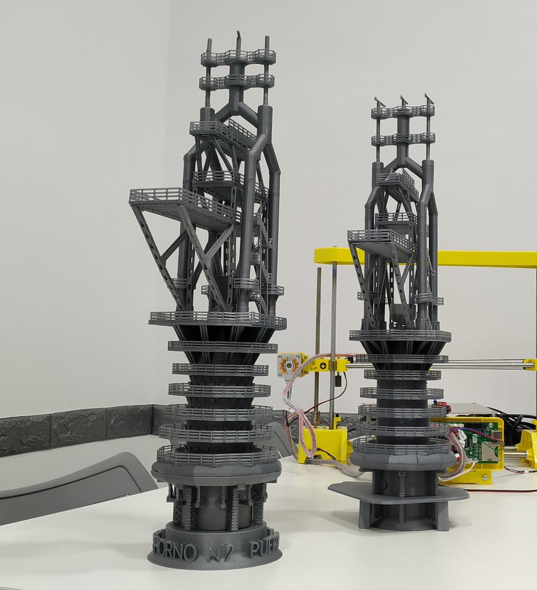 Formate3D's tweet photo. #3D #3Dculture #3Dprinting
Ya tenemos las primeras impresiones 3D del alto horno, símbolo del Puerto de @Sagunto_Turismo. Podéis ver estos excelentes trabajos realizados por el alumno avanzado Germinal Rivero en Format3D estás Navidades. https://t.co/GbB7bsbfwp