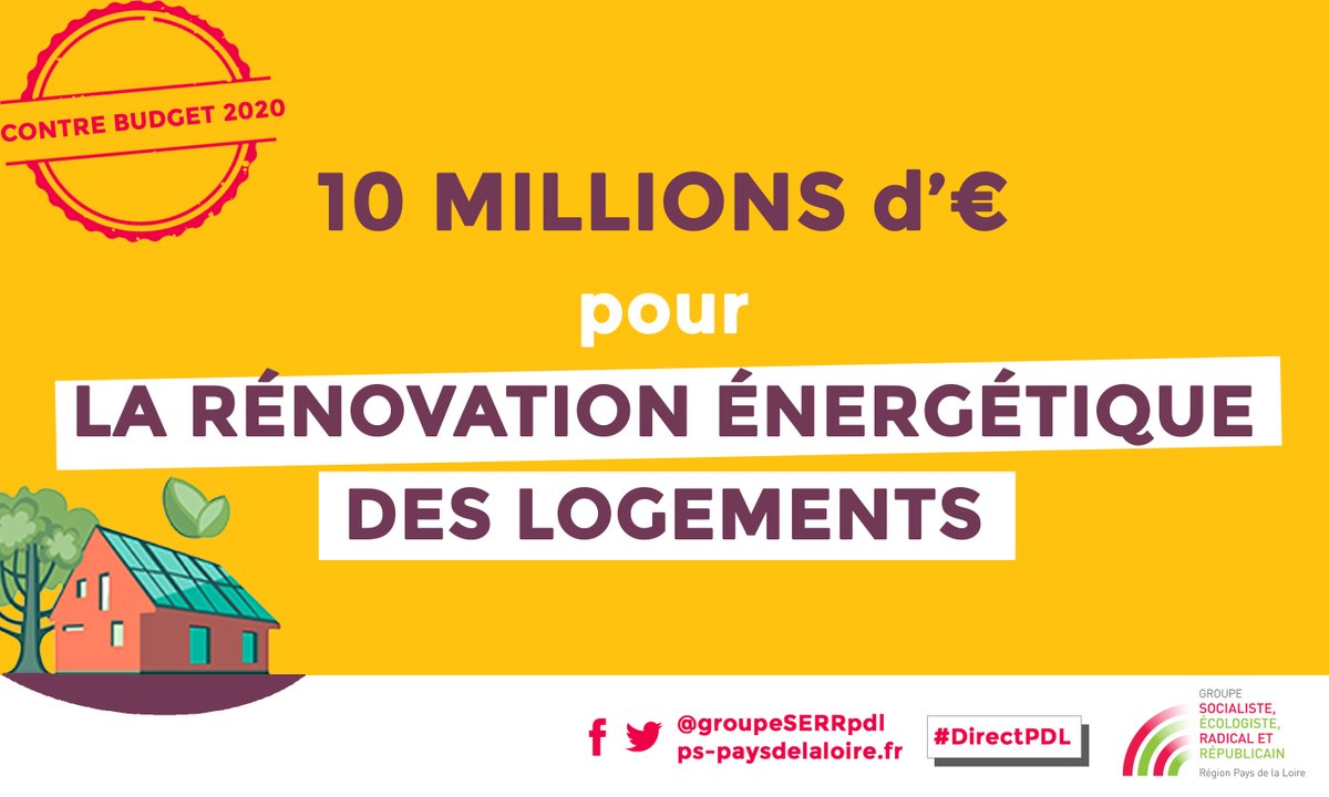 groupeSERRpdl's tweet photo. Pour aider à développer les économies d’#énergie @ericthouzeau propose d'augmenter le nombre de bénéficiaires des aides régionales aux économies d’énergie pour les particuliers avec un #actiondurgence de 10 millions d'€.
#contrebudget #directpdl https://t.co/xnzyRaDlZc