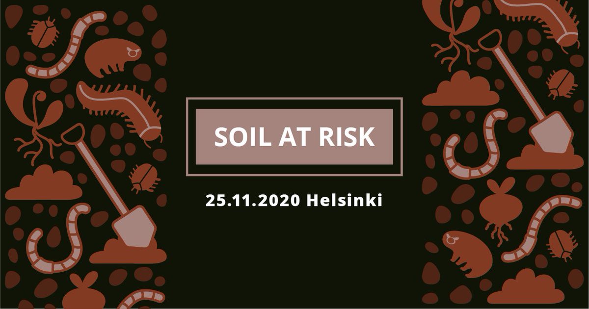 NesslingSaatio's tweet image. The Soil at Risk symposium on 25.11.2020 provides a wide variety of research knowledge on how we can stop the impending degradation of soil. #SoilatRisk 
First confirmed speakers:
🌱Franciska de Vries @IBED_UvA 
🌱Matthias Rillig @BBIB_Berlin
🌱Jean-Francois Soussana @INRAE_Intl