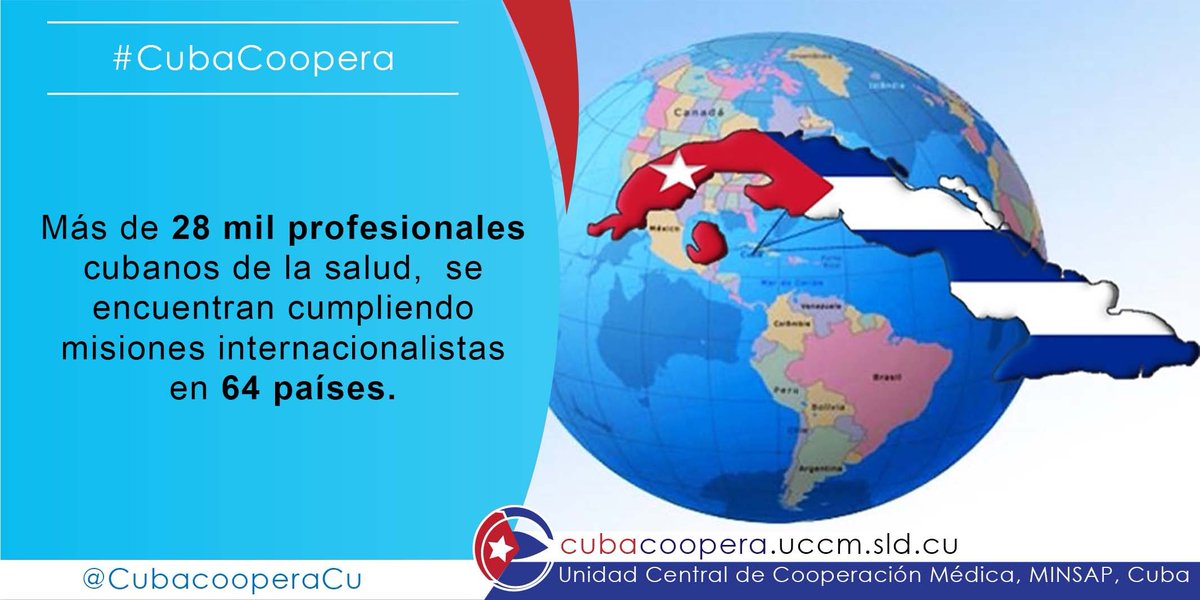 DestradesRamon's tweet photo. Los que hoy atacan vilmente a la colaboración médica cubana en el exterior, que mereció el premio Nobel de la paz por su trabajo humanitario en tantos países por huracanes, terremotos,  en lucha contra el Evola y muchas cosas más, seguiremos adelante
#CubaCoopera 
#CubaEsSalud https://t.co/rmyx0AEZ9u