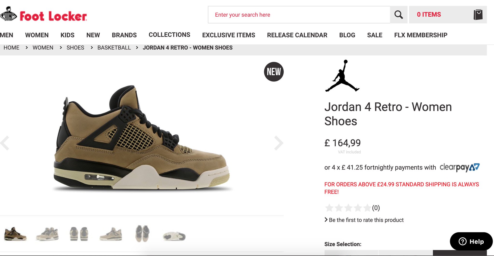 jordan 4 mushroom footlocker