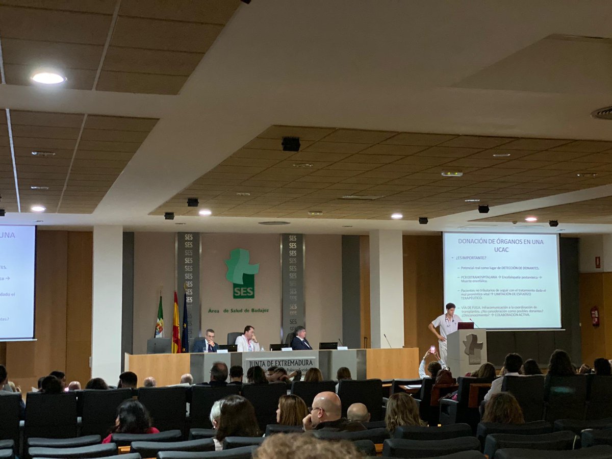 “V Jornadas sobre donación de órganos y tejidos” El papel de la UCAC y la Cardiología en Badajoz.