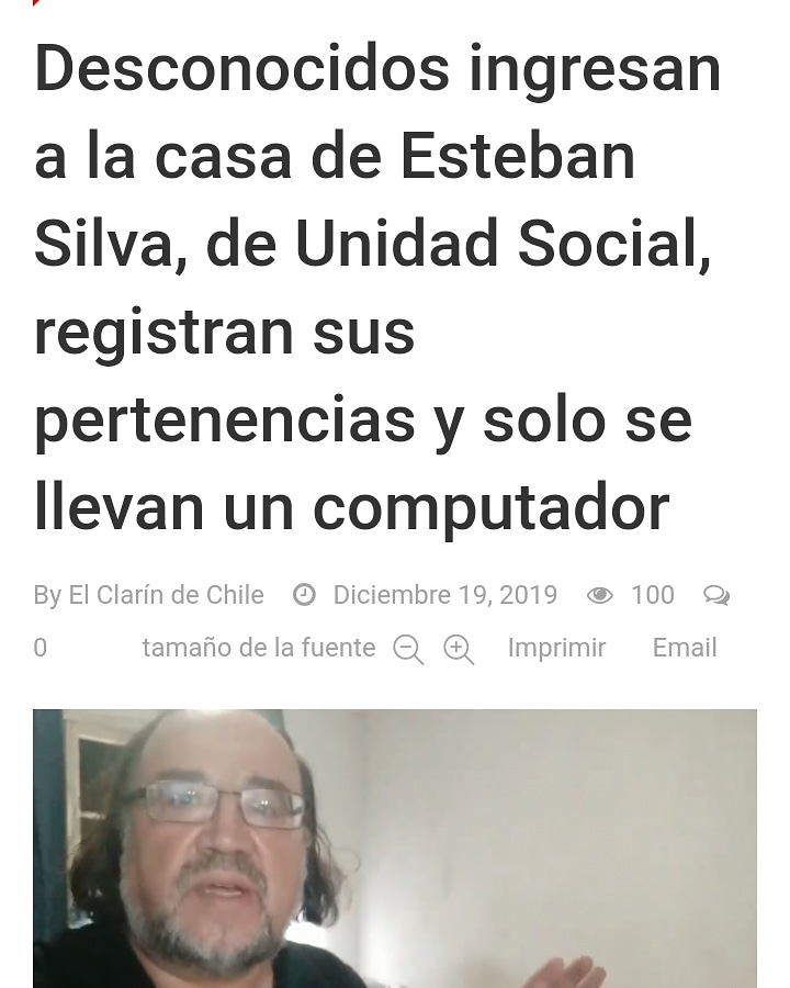 solidaridadsaharaui (@amigosaharaui) on Twitter photo Toda nuestra solidaridad con <a href="/esilvacuadra/">Esteban Silva Cuadra</a> y su familia.
La Asociación Chilena de Amistad con la RASD solidariza y llama a denunciar y rechazar este tipo de graves agresiones contra los derechos humanos. Toda nuestra solidaridad con <a href="/esilvacuadra/">Esteban Silva Cuadra</a> y su familia.
La Asociación Chilena de Amistad con la RASD solidariza y llama a denunciar y rechazar este tipo de graves agresiones contra los derechos humanos.