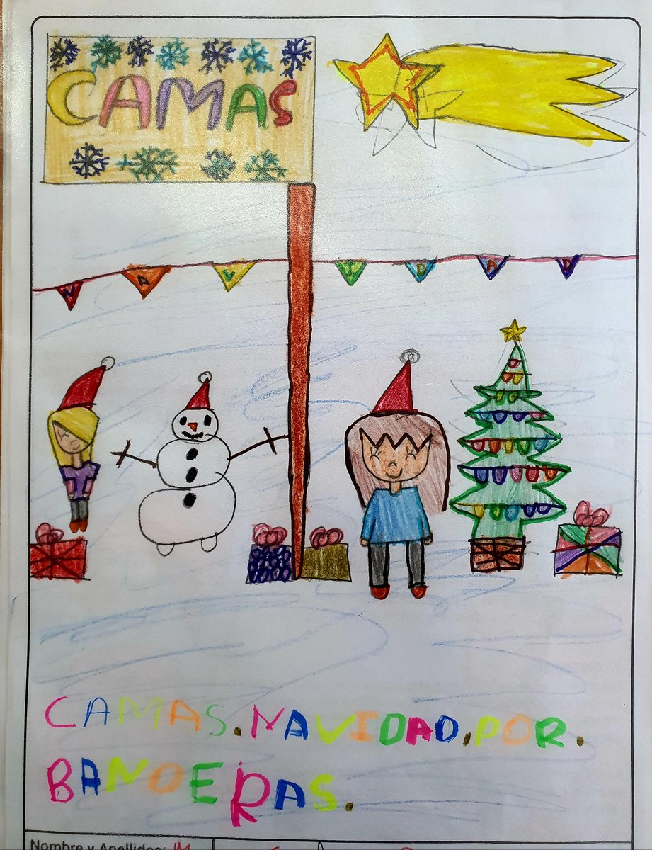 martagreg9991's tweet photo. Estos son algunos de los dibujos bajo el lema "Camas, Navidad por bandera" que realizaron mis alumnos de 4° para un concurso de navidad 👏 #practicas3b2019 @MaraLuisaMoren8 https://t.co/vQR6cC5AKL