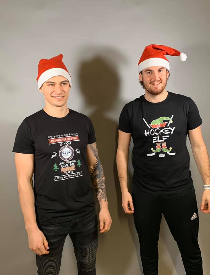 GoPhantoms's tweet photo. 🚨PHANTOMS FANS🚨

Check out these new Christmas T-Shirts that HockeyDog have created for us! These will be available on order only, so please message us on Facebook to order one for only £15!
#GoPhantoms https://t.co/VYtFG8wcFo