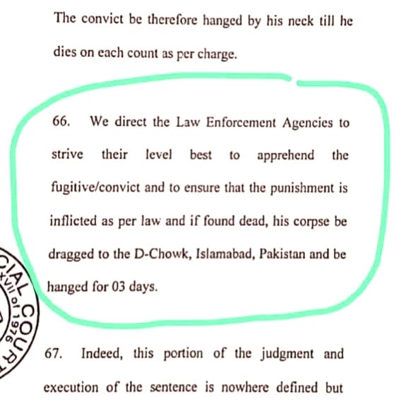 iamhamzaabbasi's tweet photo. #MusharafVerdict wait... WHAT?.... I take my words back abt not accusing judges of being anti Army or anti Pakistan.... I am shocked at these words in the verdict... This is not Rule of Law... these words in the verdict are absolutely illegal, immoral &amp; clearly WRONG! https://t.co/mXHKwZixOF