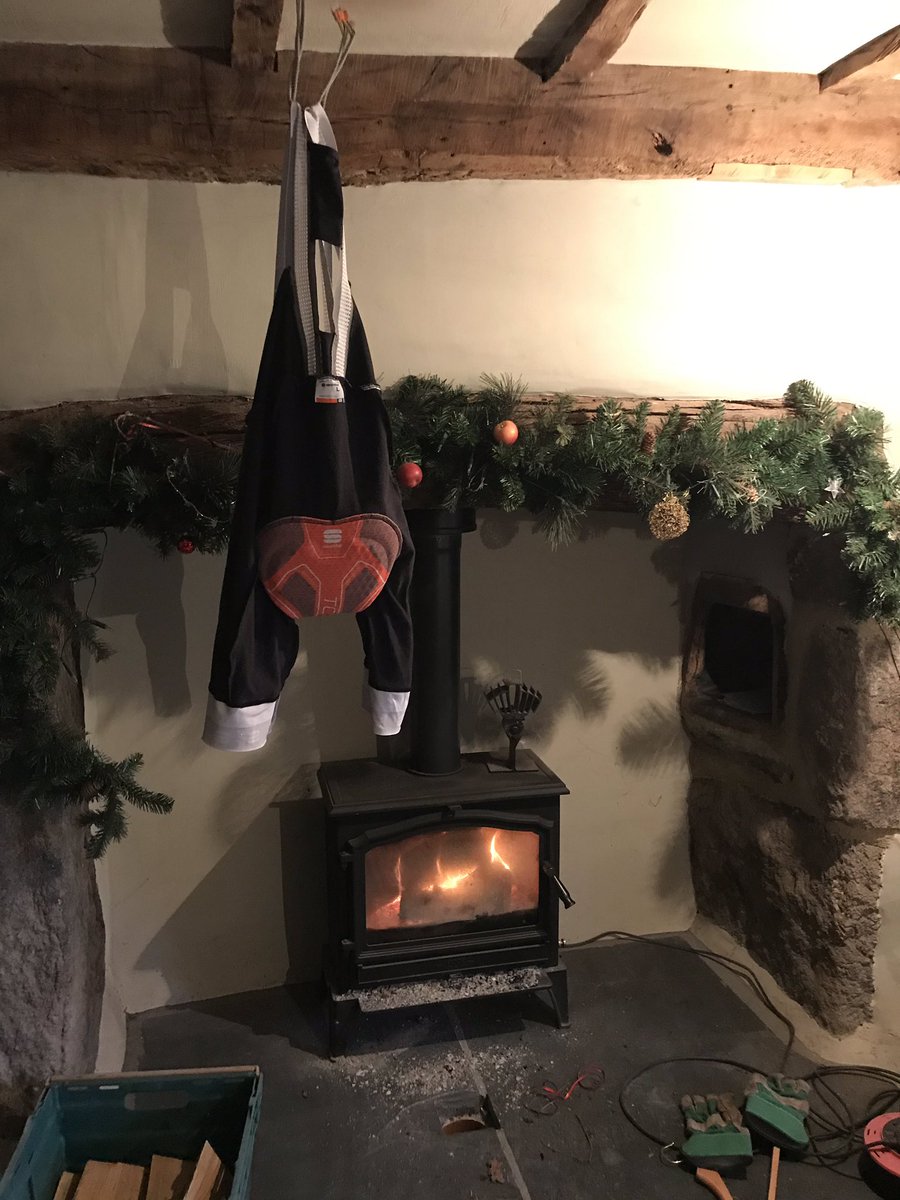 Christmas decorations are coming on: