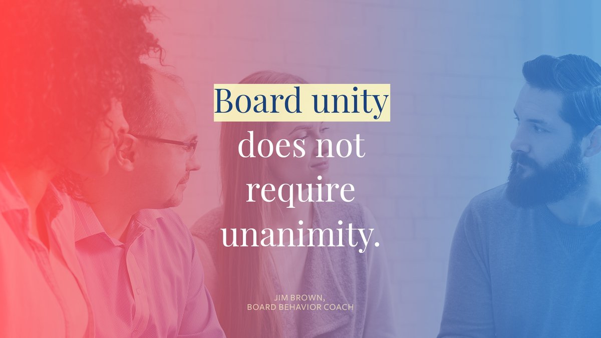 JimBrownStrive's tweet photo. Board unity simply requires open minds and earnest listening. 
#leadership #boardbehavior https://t.co/MEPWmJ6wV3