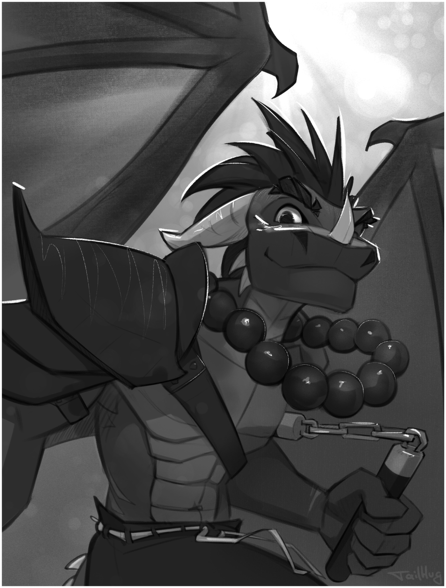 Experimental sketch commission for <a href="/Demalyx/">DemalyxDragon</a> :3
(still can't get used to posting stuff on twitter^^)