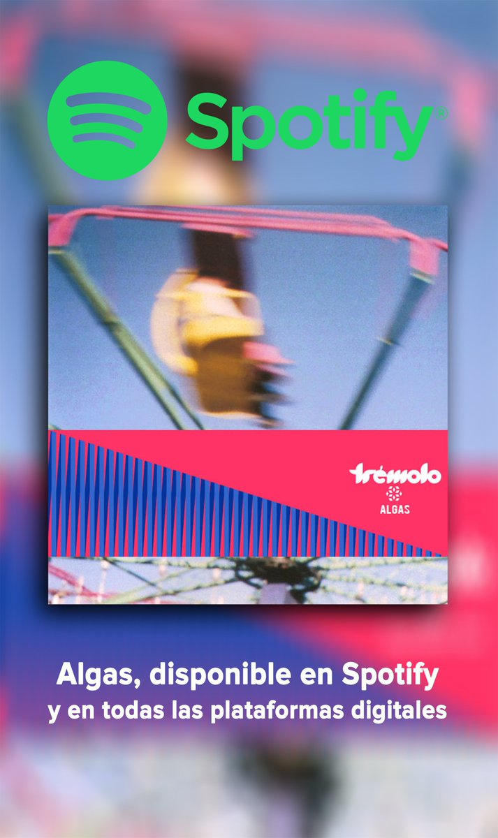 tremolopop's tweet photo. #Reedición #Algas #single #Spotify Ya disponible! https://t.co/x5jKZLVUW1