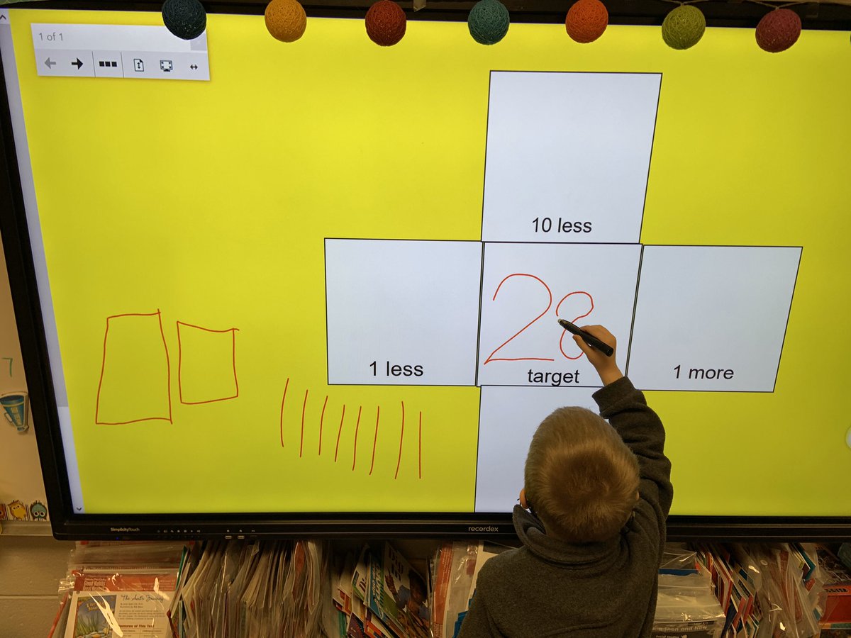 kcrimm5's tweet image. Starting this cold morning with Number Talks with the weather (by determining how much our temp is increasing today) and with a Target Number!  @FordEScobb #BuildingMathematicians