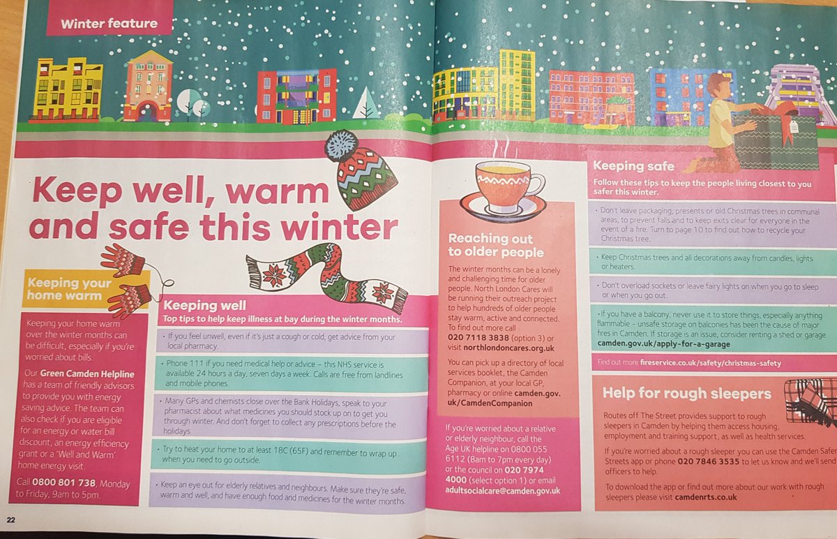 KingsgateCC's tweet photo. @CamdenCouncil new guide to services has some great information for this winter season as well as a lovely piece on a day in the life of the fantastic Cafe Addis.. a must read. https://t.co/fI33rlNEJI