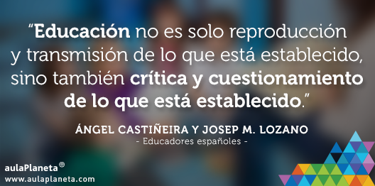 Aulaplaneta's tweet photo. Educa a tus estudiantes para que piensen por sí mismos y se cuestionen el mundo a su alrededor #Educar #PensamientoCrítico ⬇️ https://t.co/FSgRytyOEw