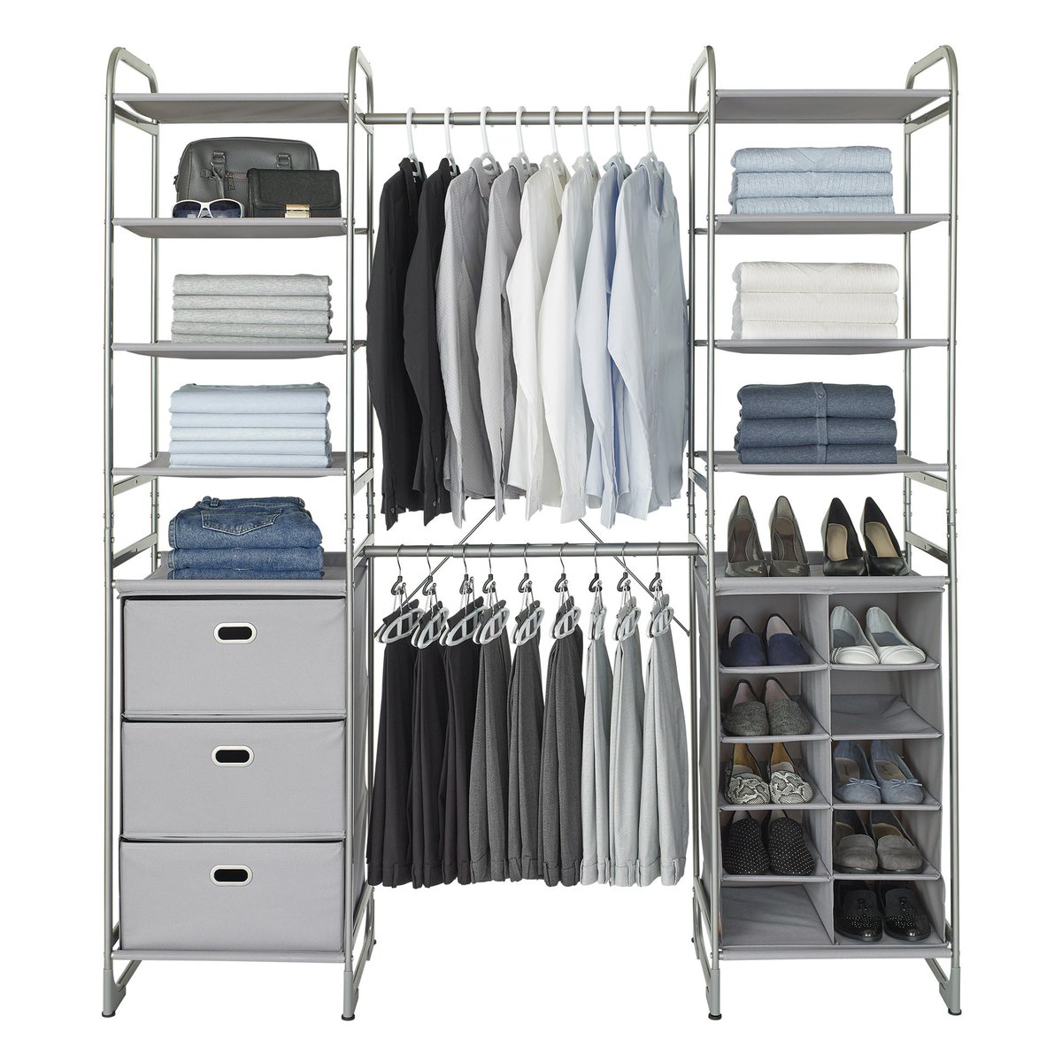 Give the gift of organization.  Perfect someone who has run out of closet space, this freestanding Versa System storage kit organizes clothes, shoes, and accessories.  #VersaSystem #ClosetOrganization
 
ow.ly/omJh50xsWw5