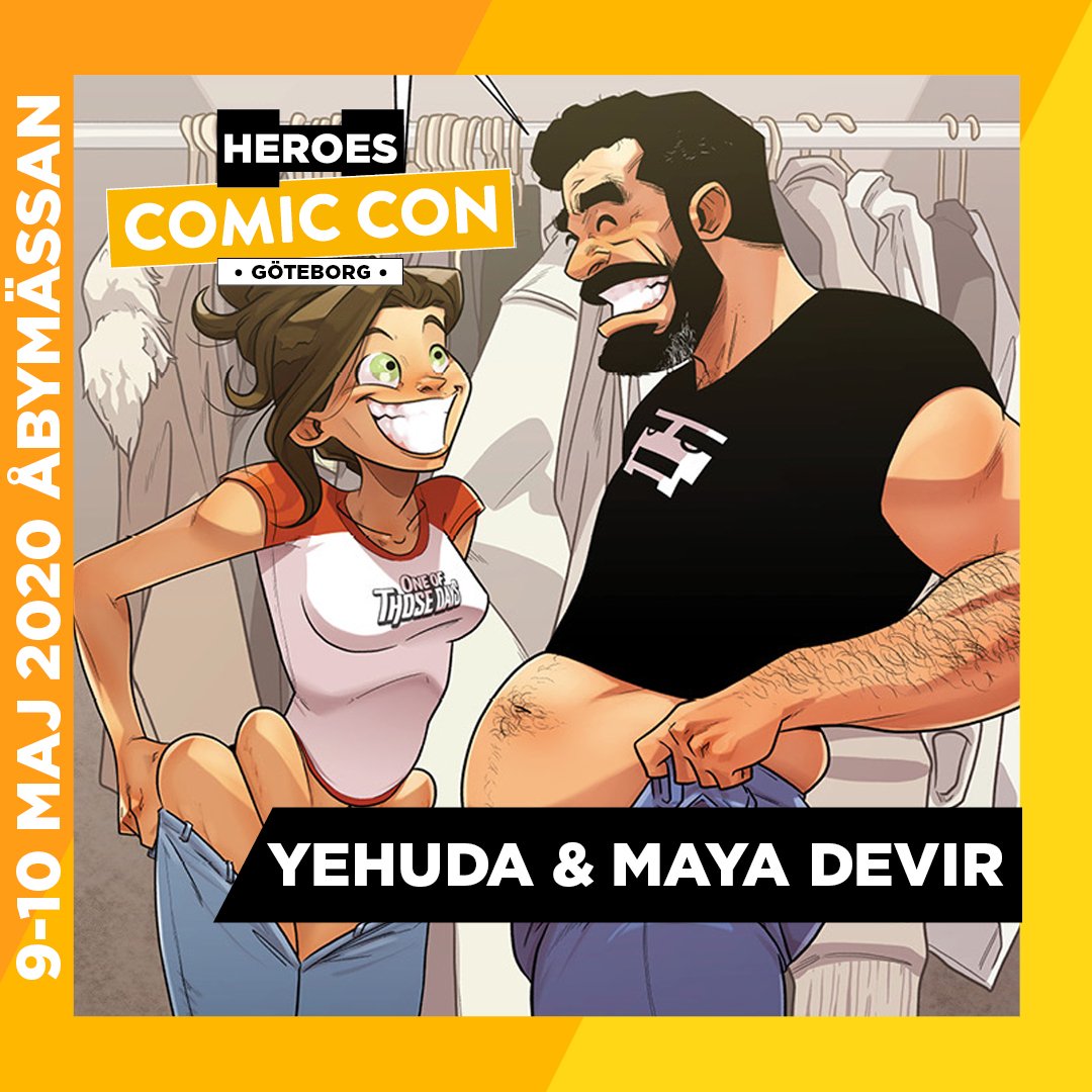 Serietecknarparet Yehuda och Maya Devir kommer till Comic Con Göteborg! Paret är främst kända för deras webserie One of Those Days