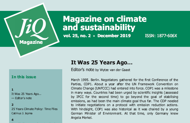 After 25 years, today we publish the final issue of the JIQ Magazine. In this issue there are new articles on <a href="/RES4BUILD/">RES4BUILD</a> and #TNA, and a few reviews of 25 years climate policy, JIN, and the JIQ. jin.ngo/223-jiq-magazi… #JIQ25