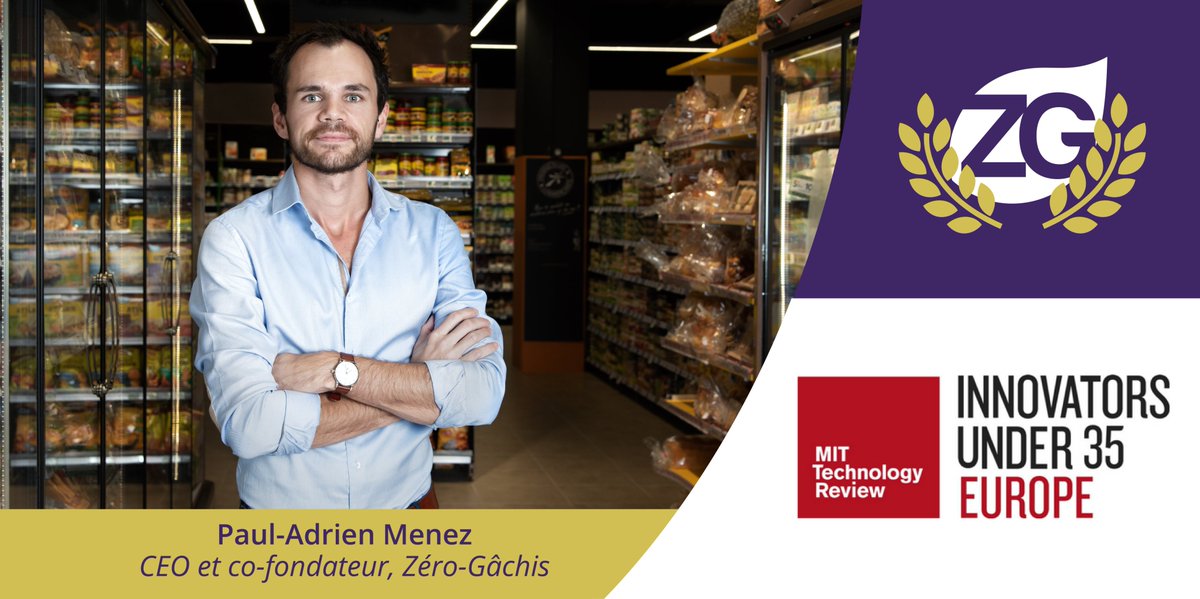 smartway_ai's tweet photo. Paul-Adrien Menez, CEO de @ZeroGachis nominé parmi les 35 innovateurs Européens par la Technology Review du Massachusetts Institute of Technology ! 
Un tournant décisif pour la lutte #antigaspi ! 🤩🏆  #tech4good #gaspillagealimentaire 👉🏻 https://t.co/zTE9gtO61c @techreview https://t.co/DG0fEbxgww