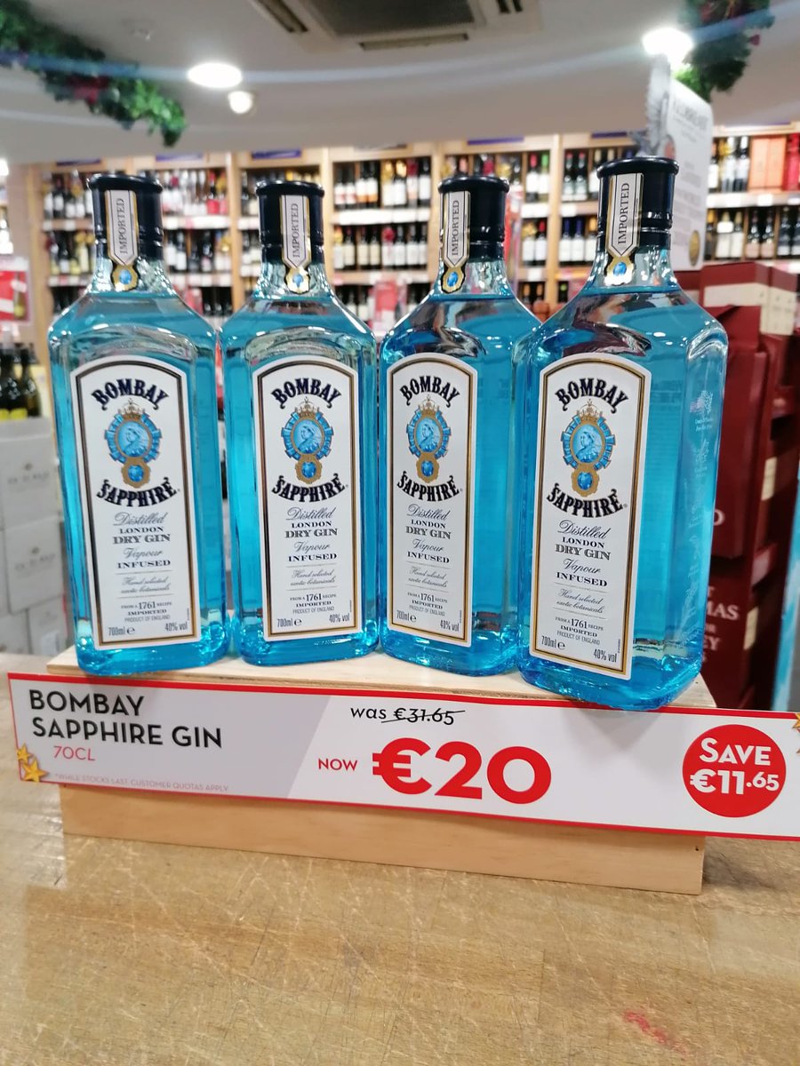 FintanMccormick's tweet image. #BombayGin €20!

Starting today until 10pm sunday!!!!
           *customer quotas apply
                         🎄🎄