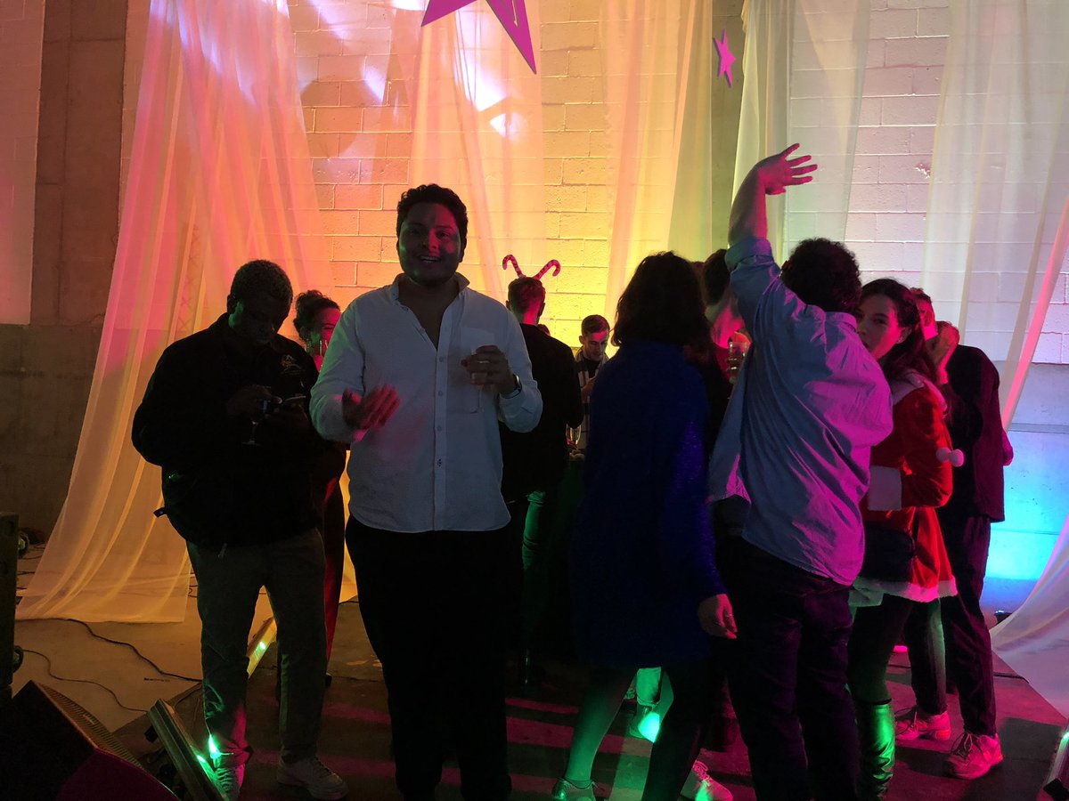 katyaveleva's tweet photo. What an absolutely STELLAR party @ArchitectLGBT threw last night!!! I can’t even start to imagine the work that went into it! I had such a blast - danced my socks off!!! 🎉🎉🎉🎉🌈🌈🌈🌈🌈🌈🌈🌈💙💚💛🧡❤️💜 @archilizer #diversityINconstruction https://t.co/dyCWskJEvA