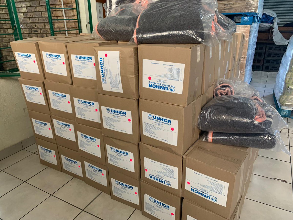nardosbthomas's tweet photo. Acting Mayor @CityTshwane Mr. Abel Tau today recieved releif supplies from the @UNHCRSouthernAF, @UN Refugee Agency, to aid those affected by floods in areas of Pretoria. https://t.co/M20zBJb2J3
