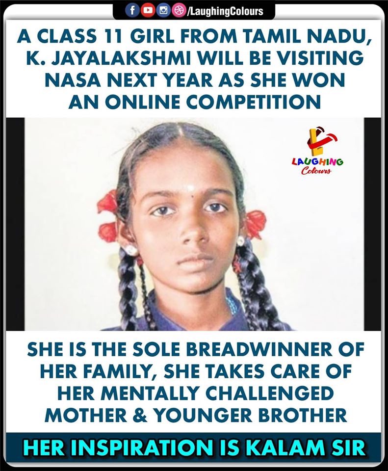 #KJayalakshmi #NASA #Motivation #APJAbdulKalam #OnlineCompetition