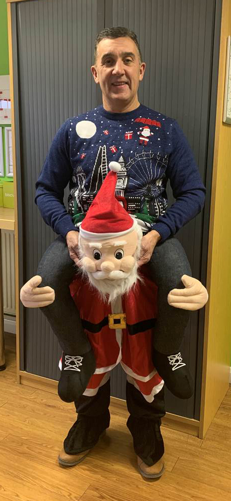 It was a difficult decision to make but David won our Christmas jumper day competition 
#ChristmasJumperDay2019