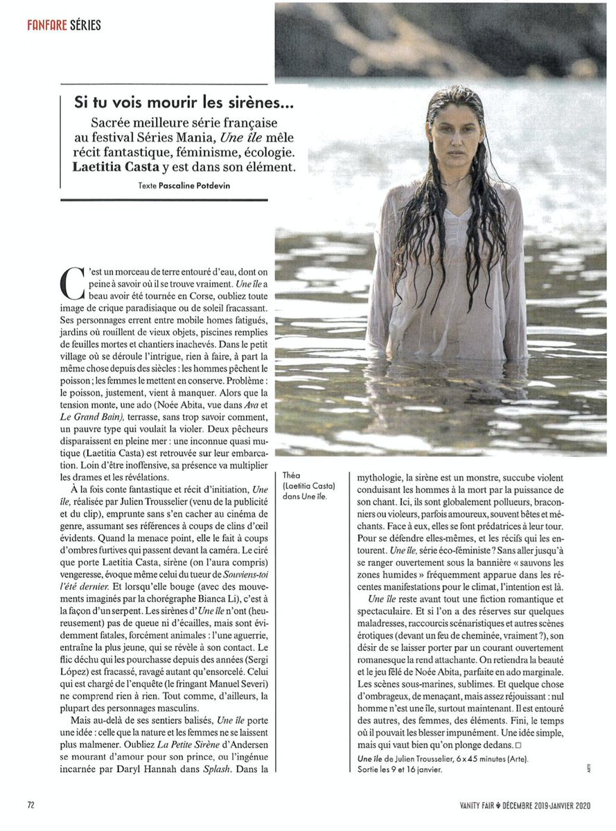 Mobyzik's tweet photo. "Mais au-delà de ses sentiers balisés, Une île porte une idée : celle que la nature et les femmes ne se laissent plus malmener" 🧜♀️ @VanityFairfr #supervisionmusicale #Mobyzik 🤙🏾#uneîle #série #thriller #fantastique @ARTEfr #julientrousselier #laetitiacasta #sirène #mythe https://t.co/Tbm6lQfGDu