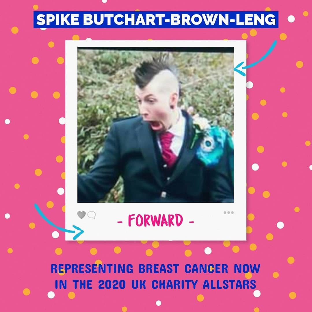 BreastHockey's tweet photo. Quite possibly the best photo ever but introducing Spike BBL. Joining his wife on #TeamBoobies in #Cardiff20 https://t.co/FOKHHN0dnW