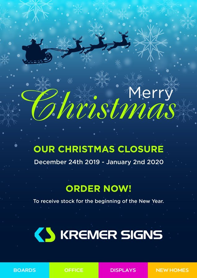 KremerSignSales's tweet photo. ❄️ Kremer Signs - Christmas Closure ❄️

📞 01635 550022
📧 nick@kremersigns.co.uk

#KremerSigns #KremerBoards #KremerDisplays #KremerOffice #KremerNewHomes #Print #ForSaleBoards #EstateAgents #Signs #Signage https://t.co/lkNPgAm6mt
