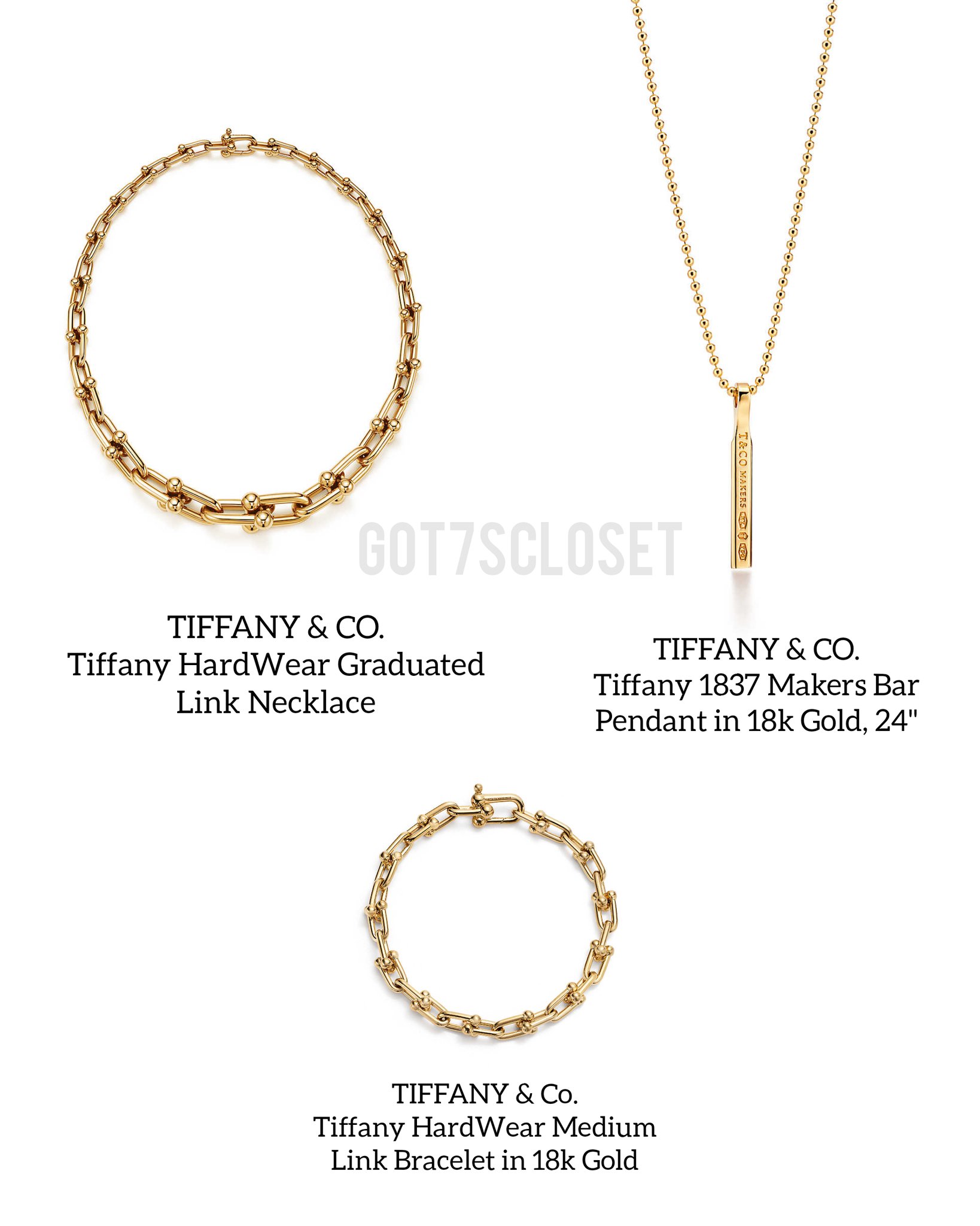tiffany hardwear graduated link necklace