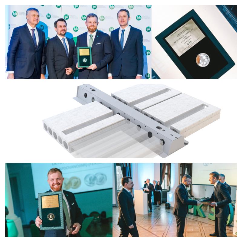 Peikko's DELTABEAM® heeft de gouden medaille gewonnen in de wedstrijd "Lithuanian Products 2019".  Uit de 74 deelnemende partijen is de #DELTABEAM staal-betonligger verkozen tot meest innovatieve en kwalitatief hoogwaardige product van dit jaar.