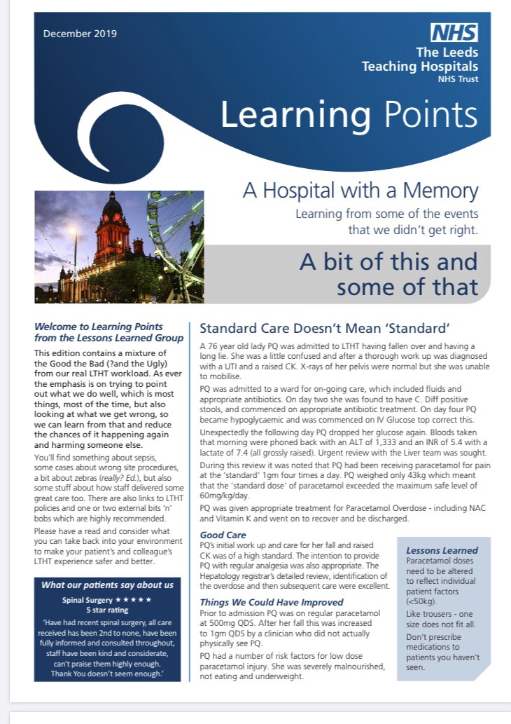 Coming to an in box near you , the latest Learning Points Bulletin. Some of the things that have not to gone to plan that we can learn from, and some good news stories too <a href="/LeedsHospitals/">Leeds Teaching Hospitals</a> <a href="/JDBLeeds/">Junior Doctor Body</a> #patientsafety