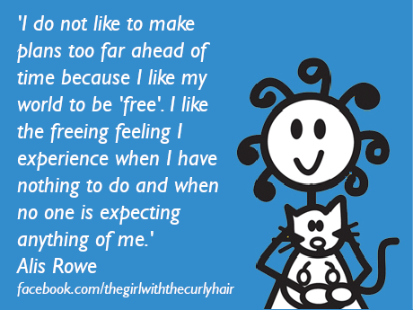 curlyhairedalis's tweet image. One of the main #strategies I use to have a #calm life is to reduce the number of things on my agenda and this can mean only doing things at the last minute. #Plans generally make me feel #burdened, #pressured and #restricted.

More: thegirlwiththecurlyhair.co.uk/2018/02/28/pla…