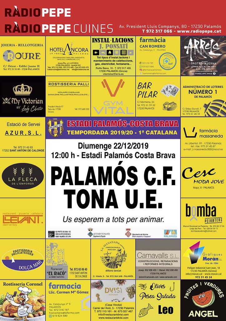 palamoscf's tweet photo. 🔜[PROPER PARTIT] 

Tornar a guanyar.

🆚 @FundacioUETona
🗓 Diumenge 22 desembre
⏰ 12:00 h. 
🏟 Estadi Mcpal Palamós - Costa Brava
💶 Entrada gratuita si portes una joguina nova. Iniciativa solidària de la @PenyaSportDega

#SomhiDegà💙💛 https://t.co/MjqLZtubxC