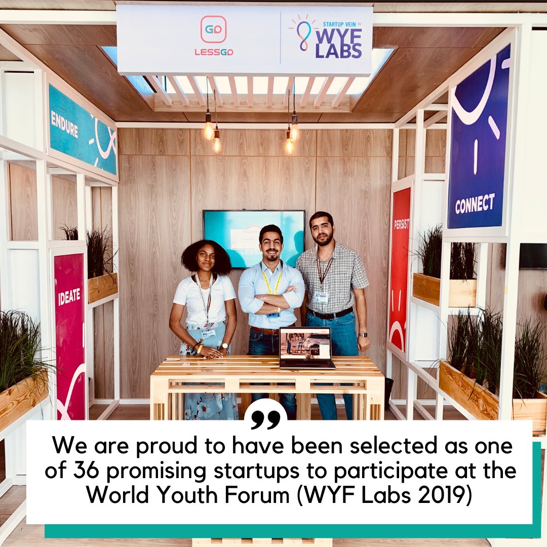 LessGoApp's tweet photo. @wyfegypt has been a great opportunity to showcase LessGo to over 7k participants from all over the world, looking forward to see what 2020 hides for us 🙌🏼 https://t.co/FO5BPq6mj9