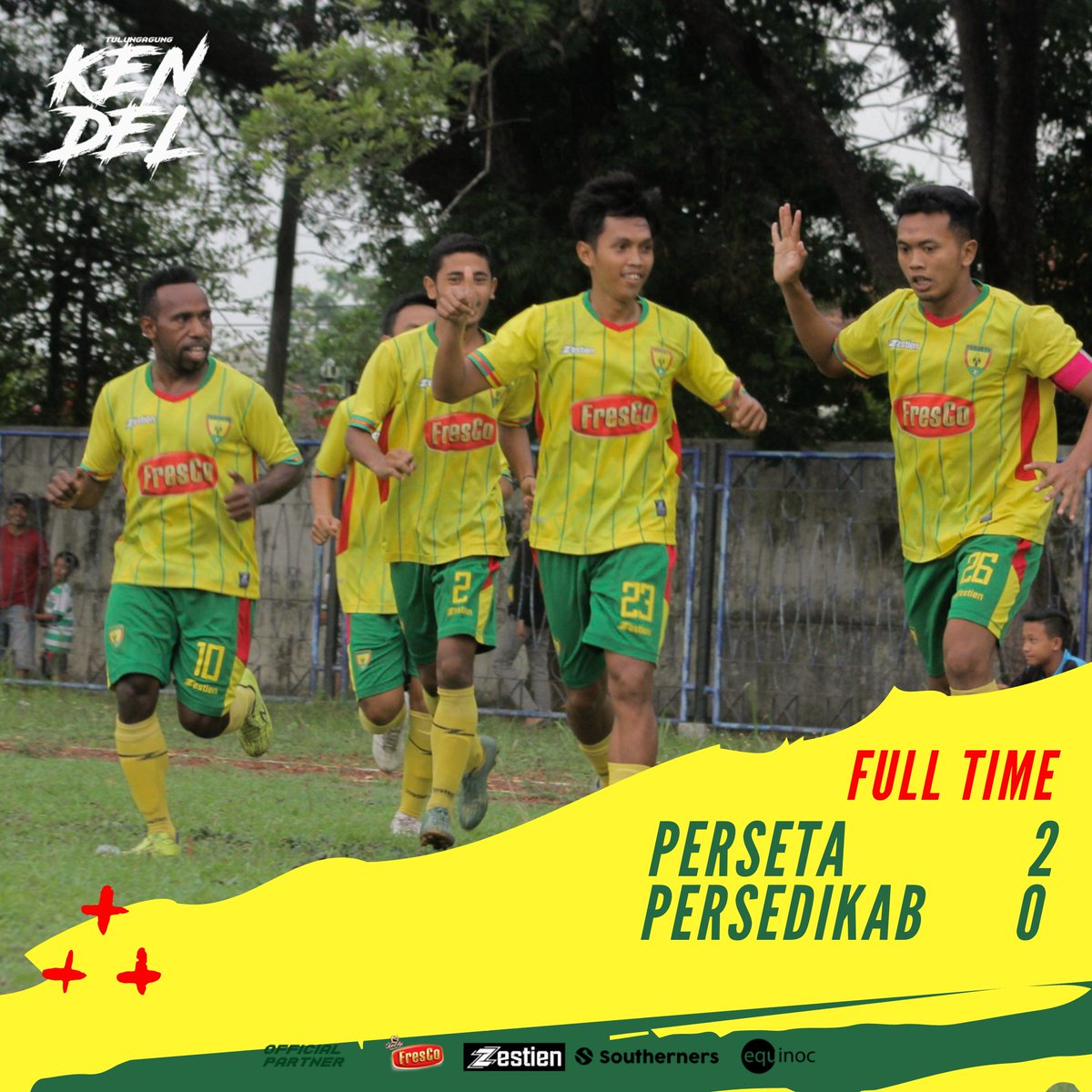 PERSETA1970's tweet photo. Alhamdulillah Lolos ke Babak 8 Besar Nasional π
FT PERSETA 2-0 Persedikab
Gol dicetak oleh M. Anshori, Febrian Heluka, LIGA 2 di depan mata ππ
#PersetaTulungagung #TulungagungKendel #Saguru #LasbasMania #NewHopeForBetter #COBS https://t.co/YI8zk8WWvt