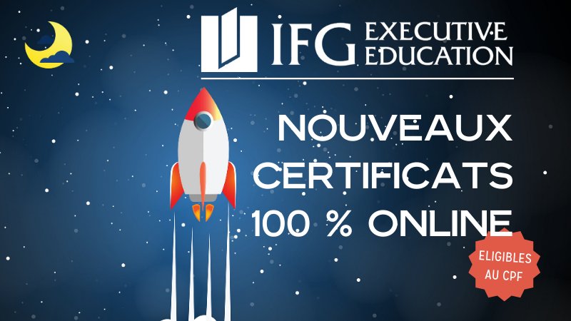 IFG_EE's tweet photo. I FORMATION I Nouvelle gamme de #Certificats 100% #Online et #finançables avec votre #CPF sur l'appli #MonCompteFormation
#nouveaute #compétences #seformer #ComptePersonnelFormation #eligibleCPF #financeEntreprise #Management #RSE #blockchain #supplyChain
https://t.co/K4siOlSu6A https://t.co/tp1Mr4P3pz