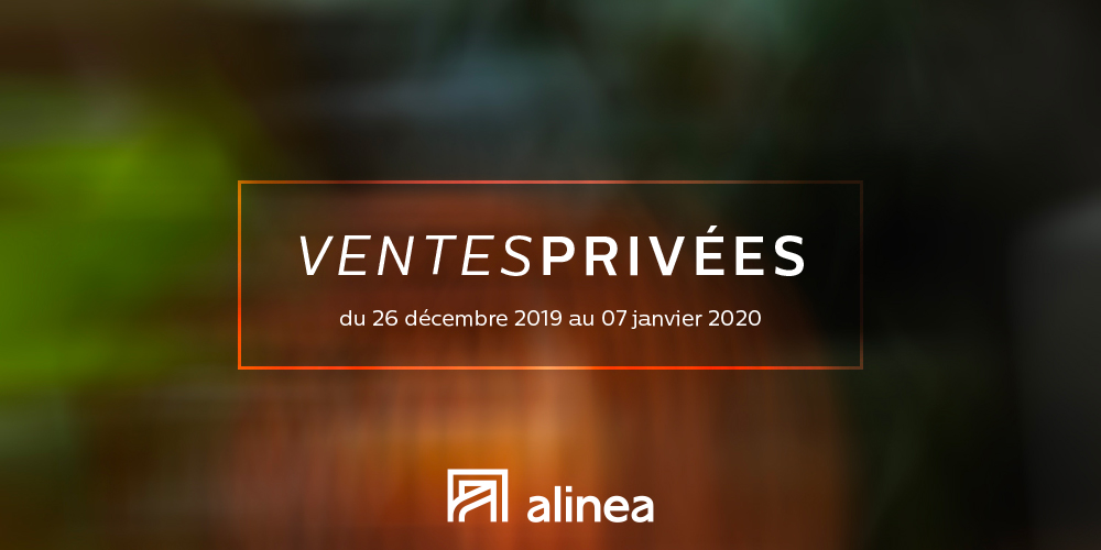 [VENTES PRIVÉES]

Vous possédez la carte de fidélité alinea ? Jusqu'au 7 janvier 2020, profitez de jusqu'à -60% sur une sélection d'articles en magasin et sur alinea.com.

&gt; bit.ly/2Q2zwM9

*Voir conditions sur alinea.com
