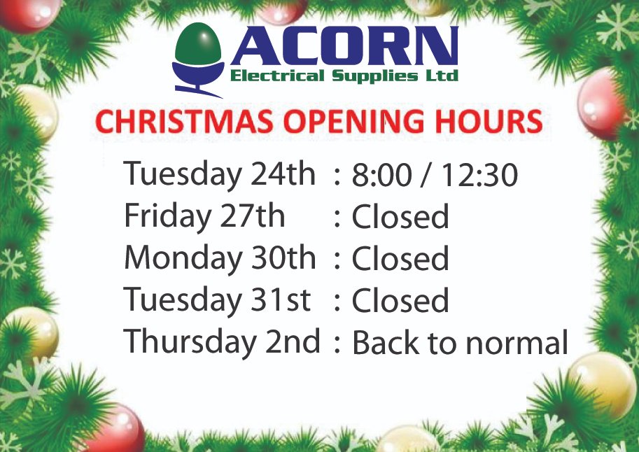Wishing all our customers a happy Christmas!

Please see our Christmas opening hours beneath.