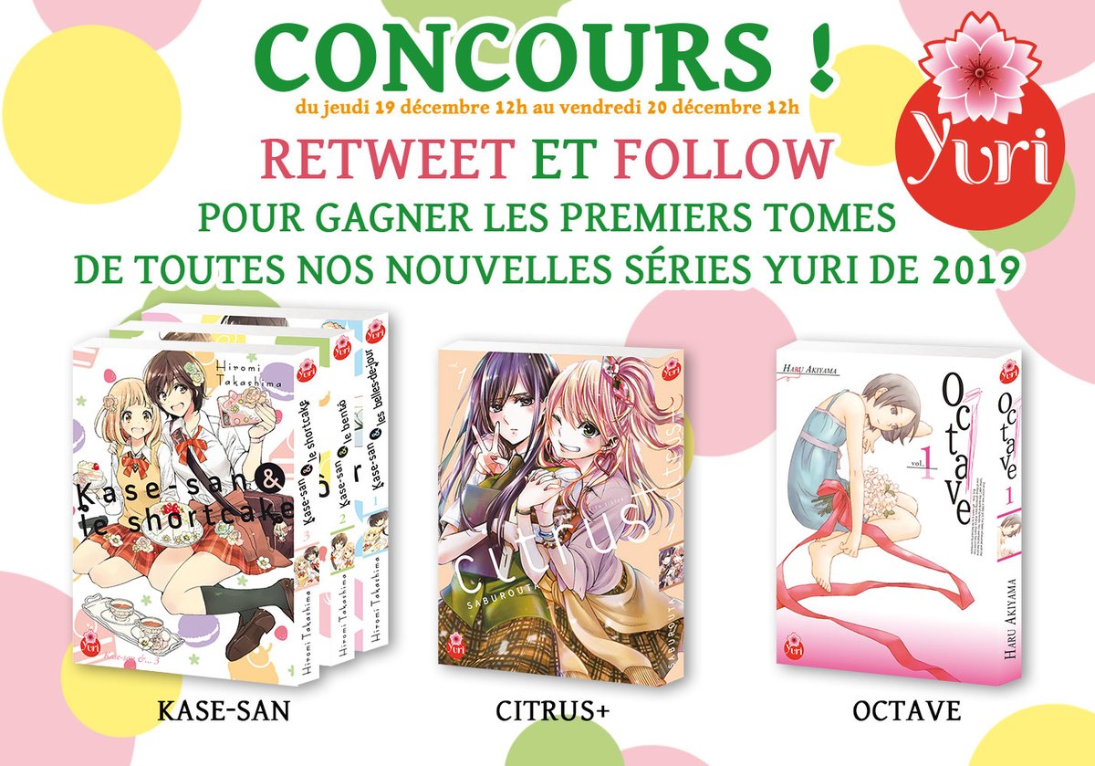 TaifuYuri's tweet photo. Merci à tous et toutes pour nous avoir soutenus cette année ! ❤️🌼

Pour vous remercier, on vous fait gagner nos nouvelles séries de 2020 ! RT et follow pour participer, résultats demain ! 🥰 https://t.co/4sCwy42NSB