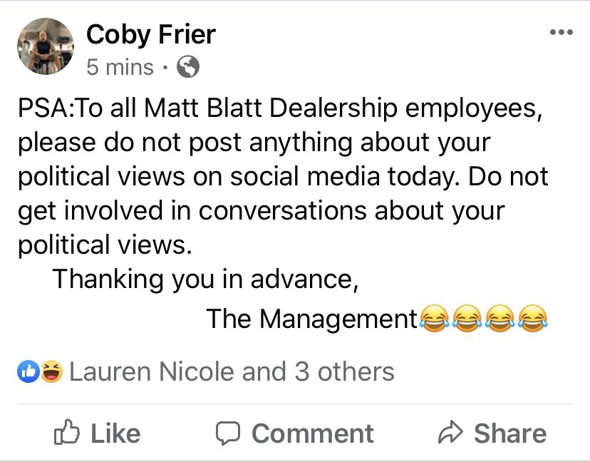 coby_frier's tweet photo. #dontsayaword #stayaway #getfrierdup #garyveechallenge #stfu https://t.co/t5kvrLtS8u