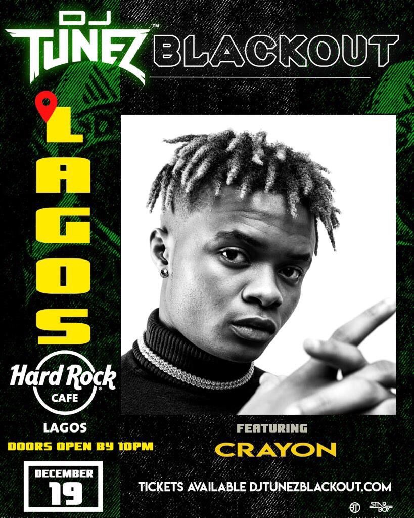crayonthis's tweet photo. Blackout way tonight for @DJ_TUNEZ
See you there ๐ฅ๐ฅ๐คฏ
#Crayvolution https://t.co/Mt8ZRXArTR