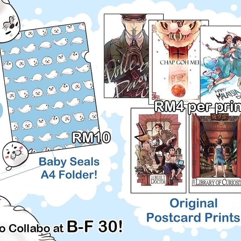 theocollabo's tweet photo. Our product spread this #cf2019 !Come find us at booth B-F30 this #comicfiesta2019 and say hi! The snow donut will be eternally grateful <3 https://t.co/nXxj9UFRSP